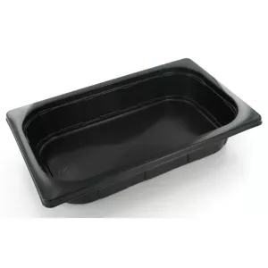 PP 1/4 GN H50 1,5L noir 265x162x50mm