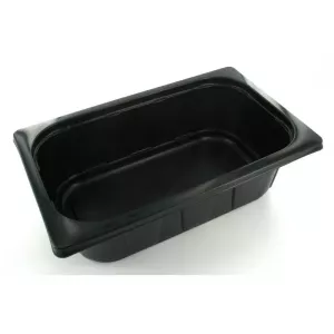 PP 1/4 GN H80 2L noir 265x162x80mm