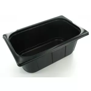 PP 1/4 GN H100 2,6L noir 265x162x100mm