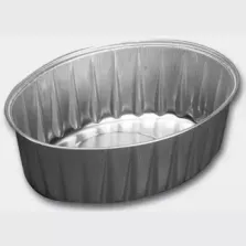 Ravier alu a pate ovale 260ml 116x83x40mm - carton 1300pcs