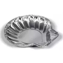 Coquilles aluminium 120ml 125x120x20mm paquet 100 pieces