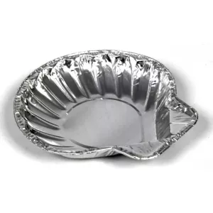 Coquilles aluminium 120ml 125x120x20mm paquet 100 pieces