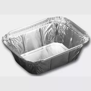 Ravier alu 250ml 1/4 L.O. bord releve 126x98x43mm - carton 1000pcs