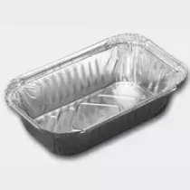 Ravier alu 660ml bord releve 192x119x43mm