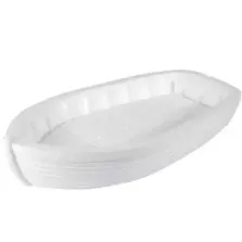 Bateau EPS fruits de mer blanc 565x320x122mm