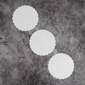Dentelles steak rond blanc Meat Saver Paper