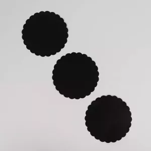 Dentelles steak rond noir Meat Saver Paper