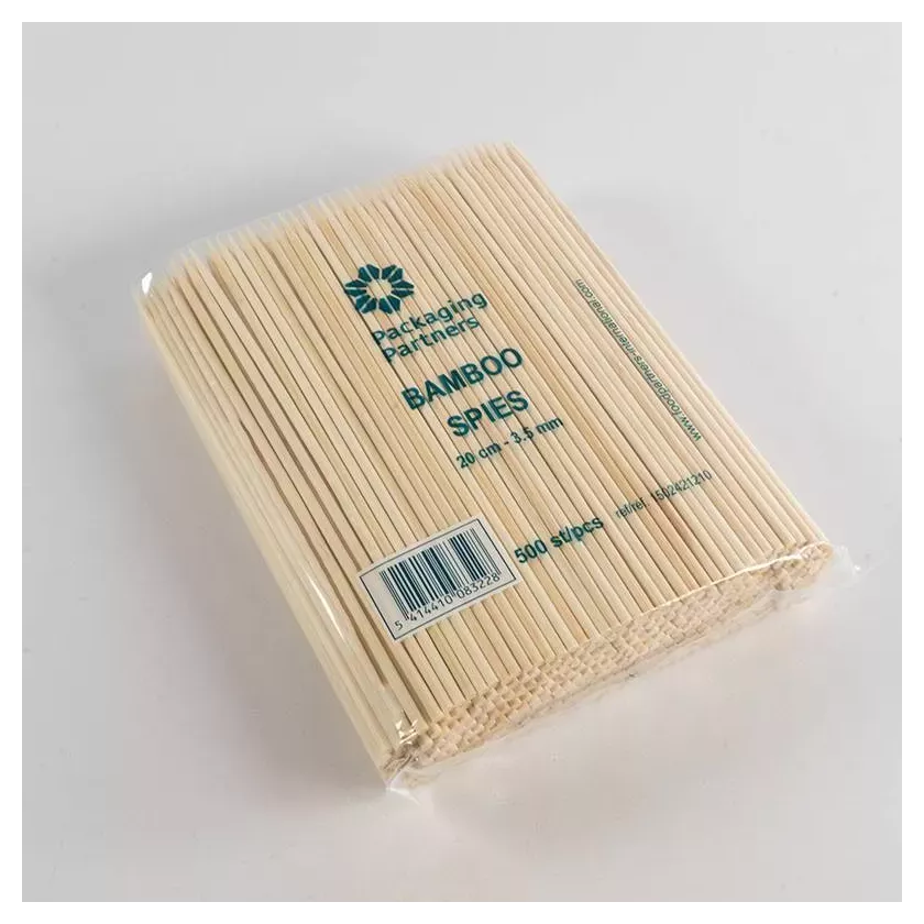 Pics bambou 20cm 3,5mm 500 pieces Packaging Partners