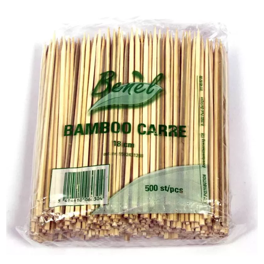 Bambou carre 24cm marque Benel paquet 500 pieces