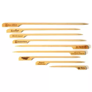 Bambou forme pistolet 9cm imprime 1 face carton 40x250 pieces