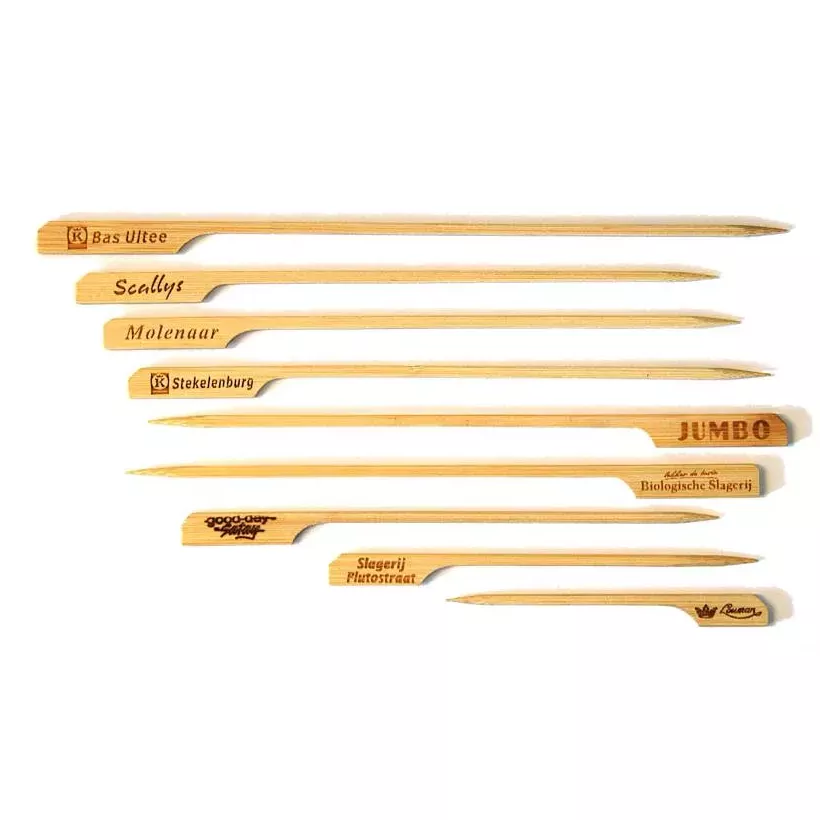 Bambou forme pistolet 15cm imprime 2 faces carton 40x250 pieces
