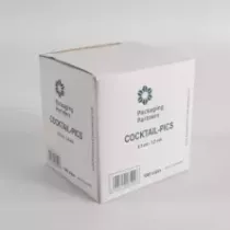 PICS COCKTAIL BAMBOO 1 pointe 1000pcs carved Packaging Partners