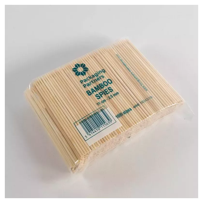 Pics bambou 11cm 2,5mm 1000 pieces Packaging Partners