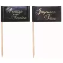 Drapeaux Joyeuses fetes 25x40mm