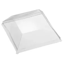 PET couvercle assiette amuse ceramique 115x115x40mm transparent
