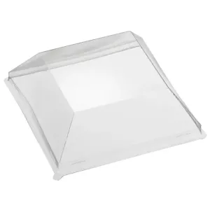 PET couvercle assiette amuse ceramique 115x115x40mm transparent
