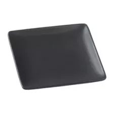 Assiette amuse ceramique carree noire 110x110x14mm
