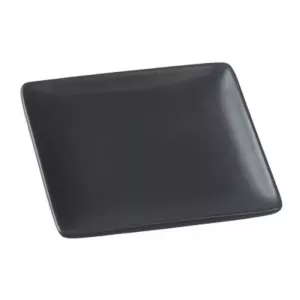 Assiette amuse ceramique carree noire 110x110x14mm