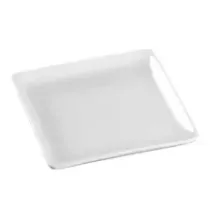 Assiette amuse ceramique carree blanche 110x110x14mm