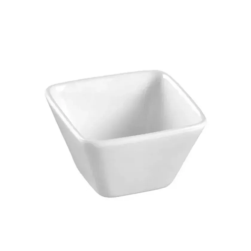 Verre amuse ceramique carre blanc 58x58x36mm