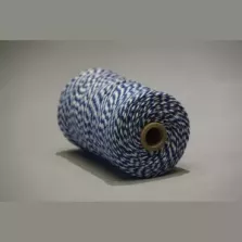 Ficelle cotton KC2 bleu-blanc 200g