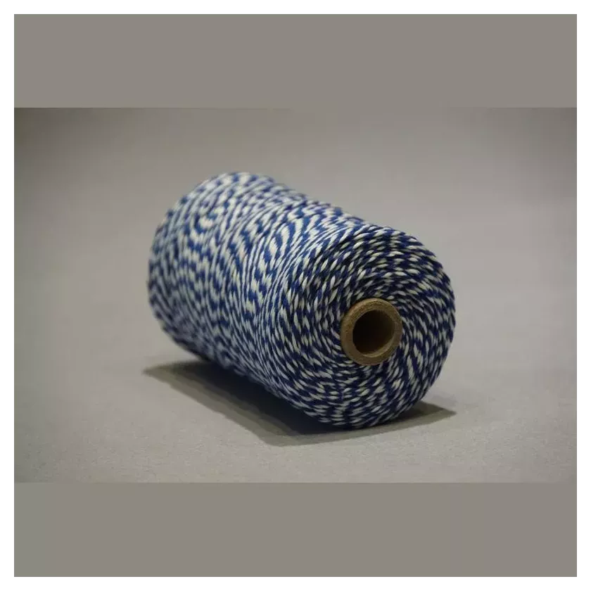 Ficelle cotton KC2 bleu-blanc 200g