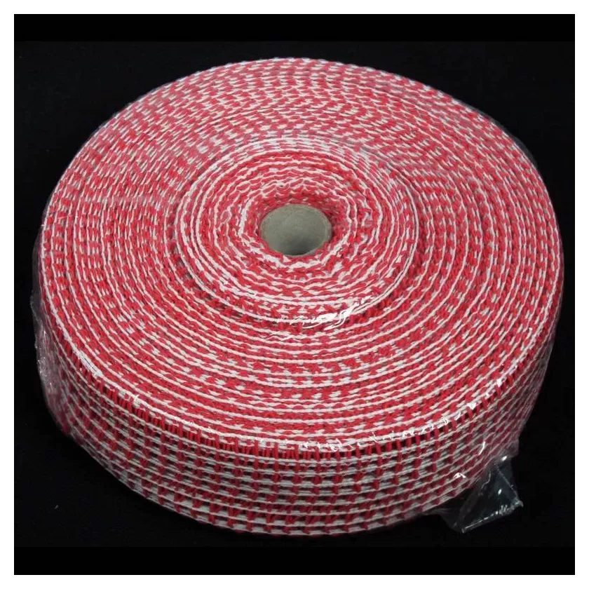 Filets extensibles calibre 18 rouge-blanc 50m