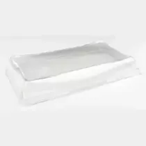 PET couvercle PET plat 120x220mm rectangle transparent Sabert Pagoda