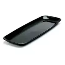 PS plat rectangulaire 17x45cm noir Sabert