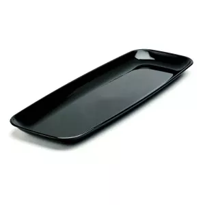 PS plat rectangulaire 17x45cm noir Sabert