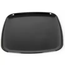 PS plat carre 27x27cm noir injecte Sabert