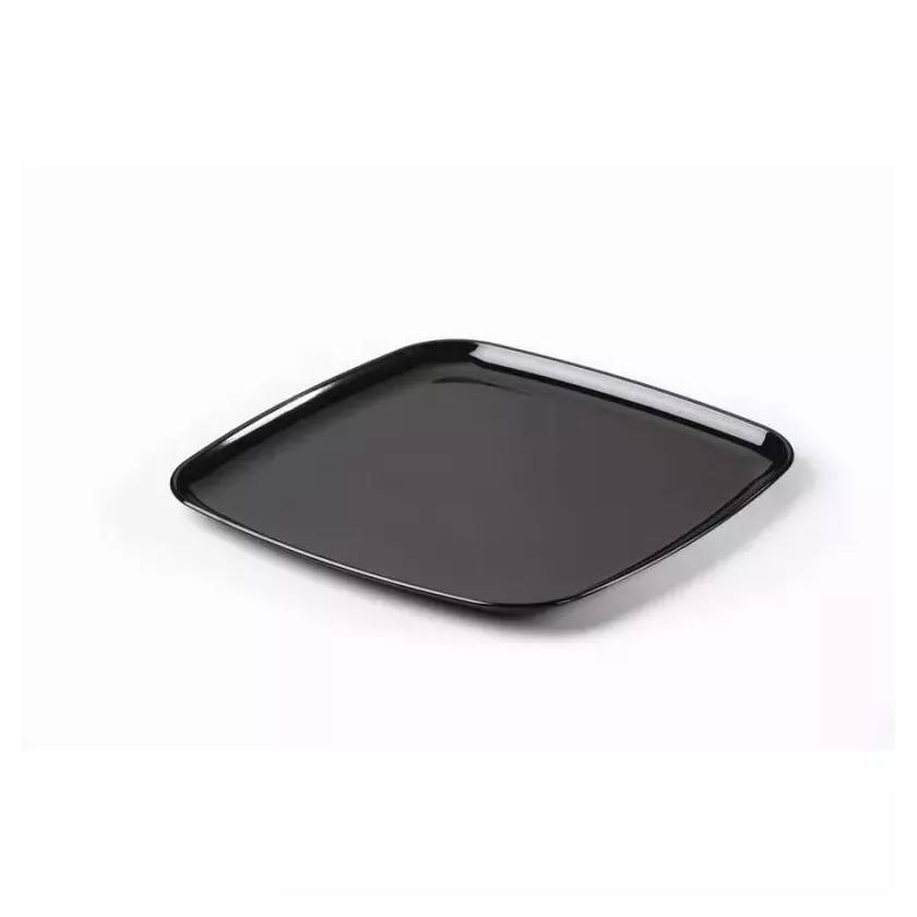 PP plat carre 30x30cm noir injecte Sabert