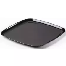 PP plat carre 35x35cm noir injecte Sabert