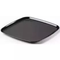 PP plat carre 35x35cm noir injecte Sabert