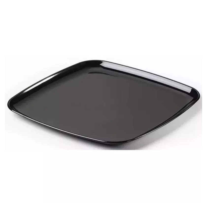 PP plat carre 35x35cm noir injecte Sabert