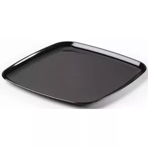 PP plat carre 35x35cm noir injecte Sabert