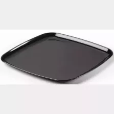 PP plat carre 40x40cm noir injecte Sabert