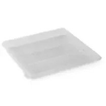 RPET ravier 250x250x20mm carre transparent 1 compartiment ZEN