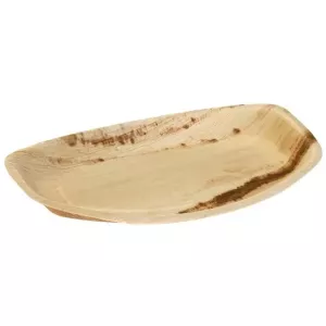 Plat catering 345x235x25mm compostable feuille de palme Eco
