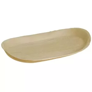 Plat catering 550x320x40mm compostable feuille de palme Eco