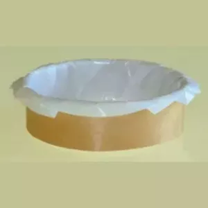 Boucle en bois avec papier cuisson diametre 90x25mm