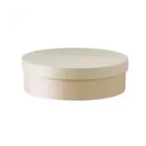 Boite en bois ronde avec couvercle diametre 330mm hauteur 80mm