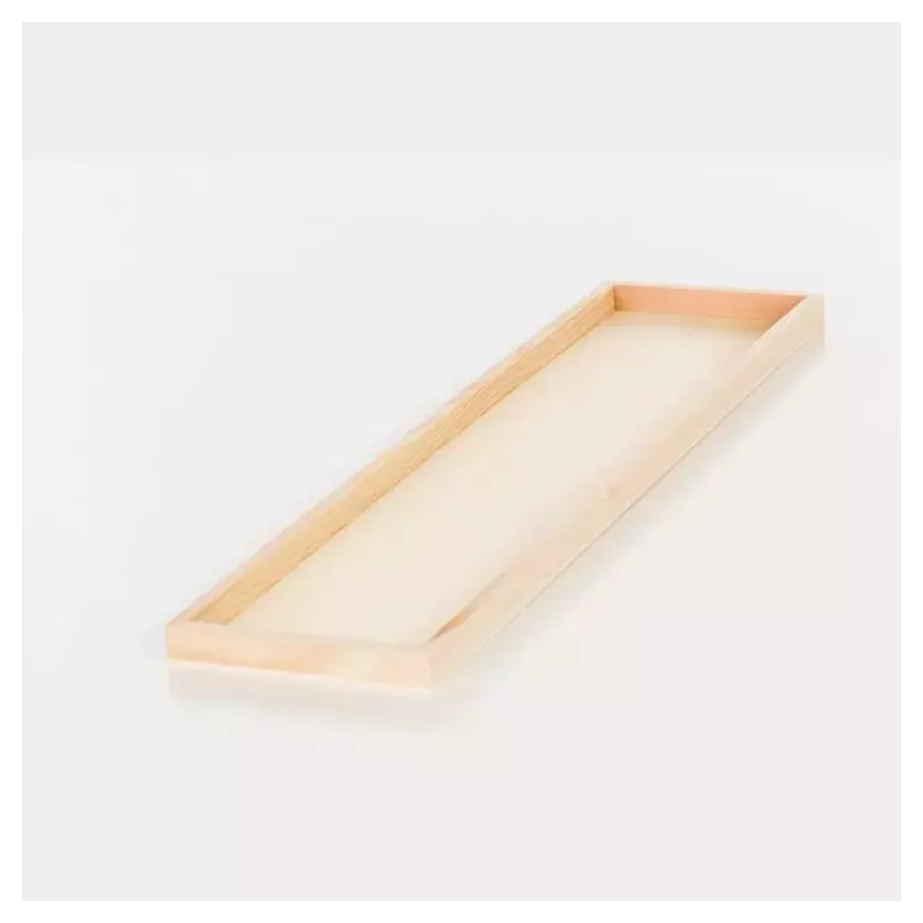 Plateau en bois rectangle 600x150x20mm