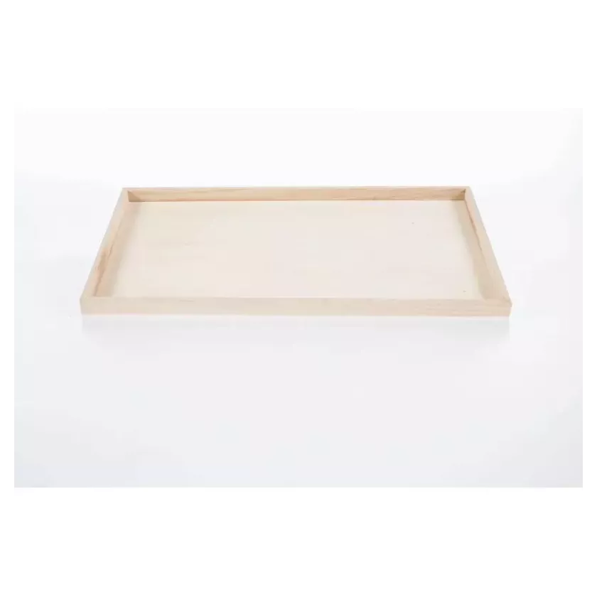 Plateau en bois rectangle 450x250x20mm