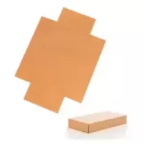 Couvercle carton pour plateau rectangle 450x250xh110mm
