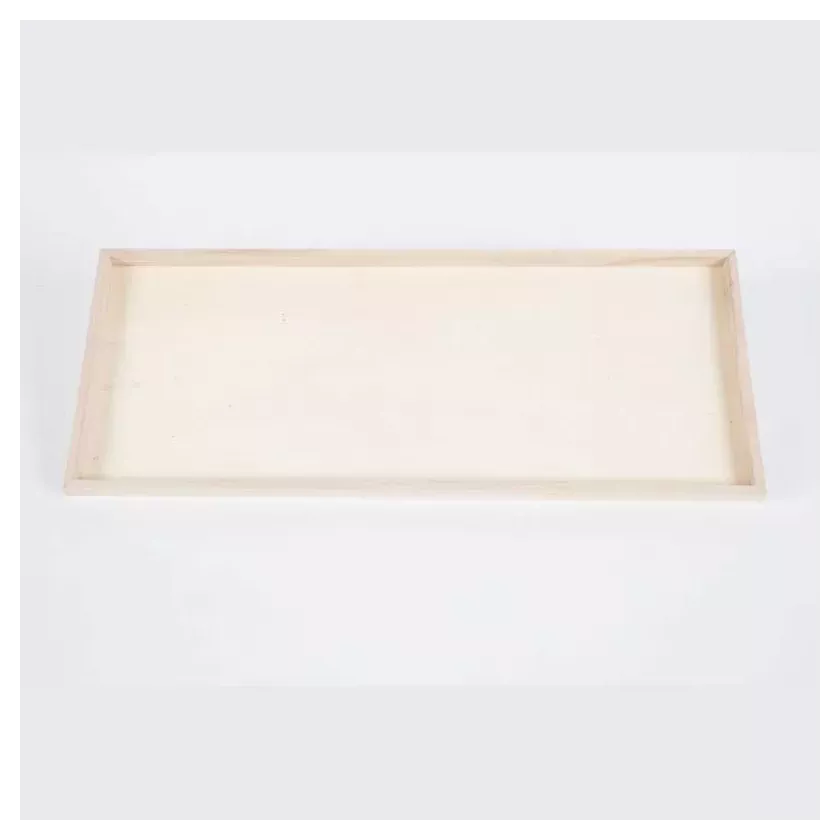 Plateau en bois rectangle 600x250x20mm