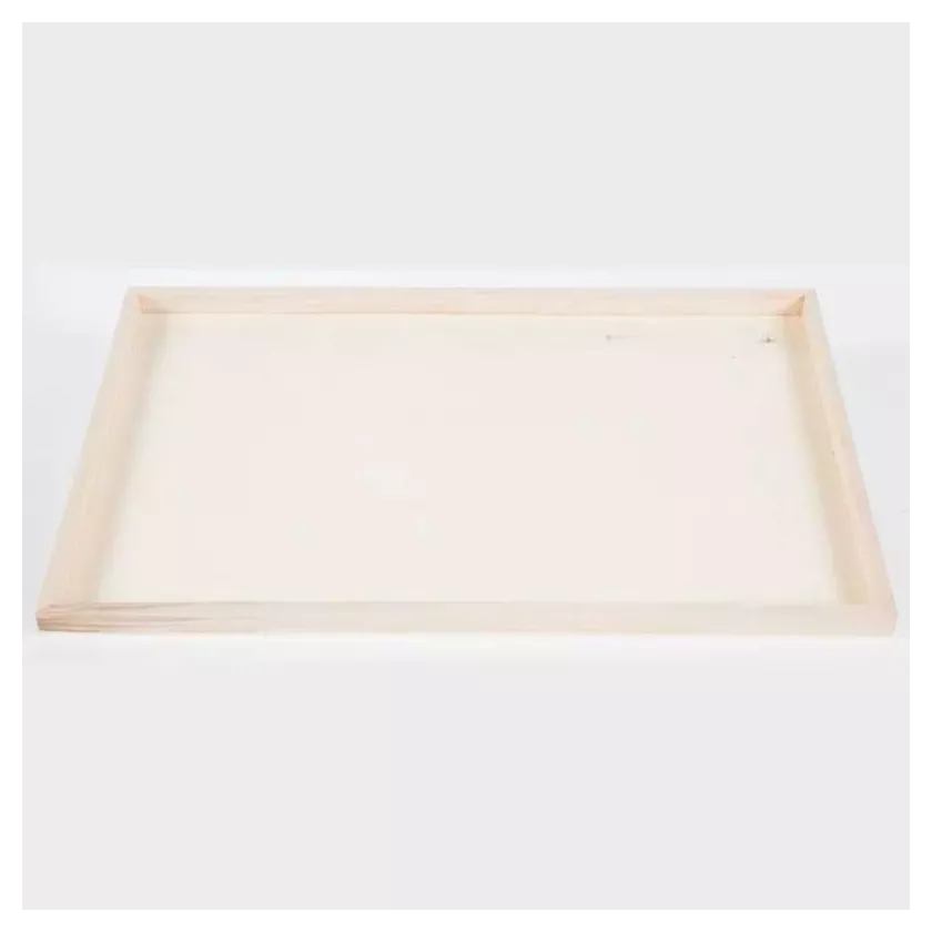 Plateau en bois rectangle 600x400x20mm