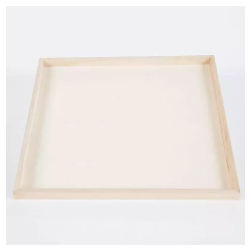 Plateau en bois carre 380x380x20mm