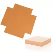 Couvercle carton pour plateau carre 380x380xh110mm