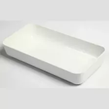 Plat Poliproof blanc 28x14x5cm